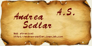 Andrea Sedlar vizit kartica